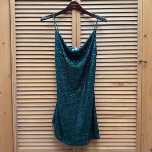 NWT 12th Tribe Sparkly green dress size small
